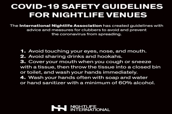 La Asociación Internacional de Ocio Nocturno, miembro de la OMT de Naciones Unidas, lanza una guía de recomendaciones contra el COVID-19